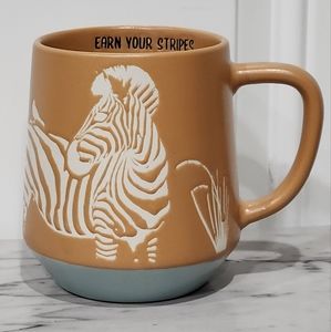 NWT Wild Sage 18oz. "Earn your stripes" Mommy & me zebra mug